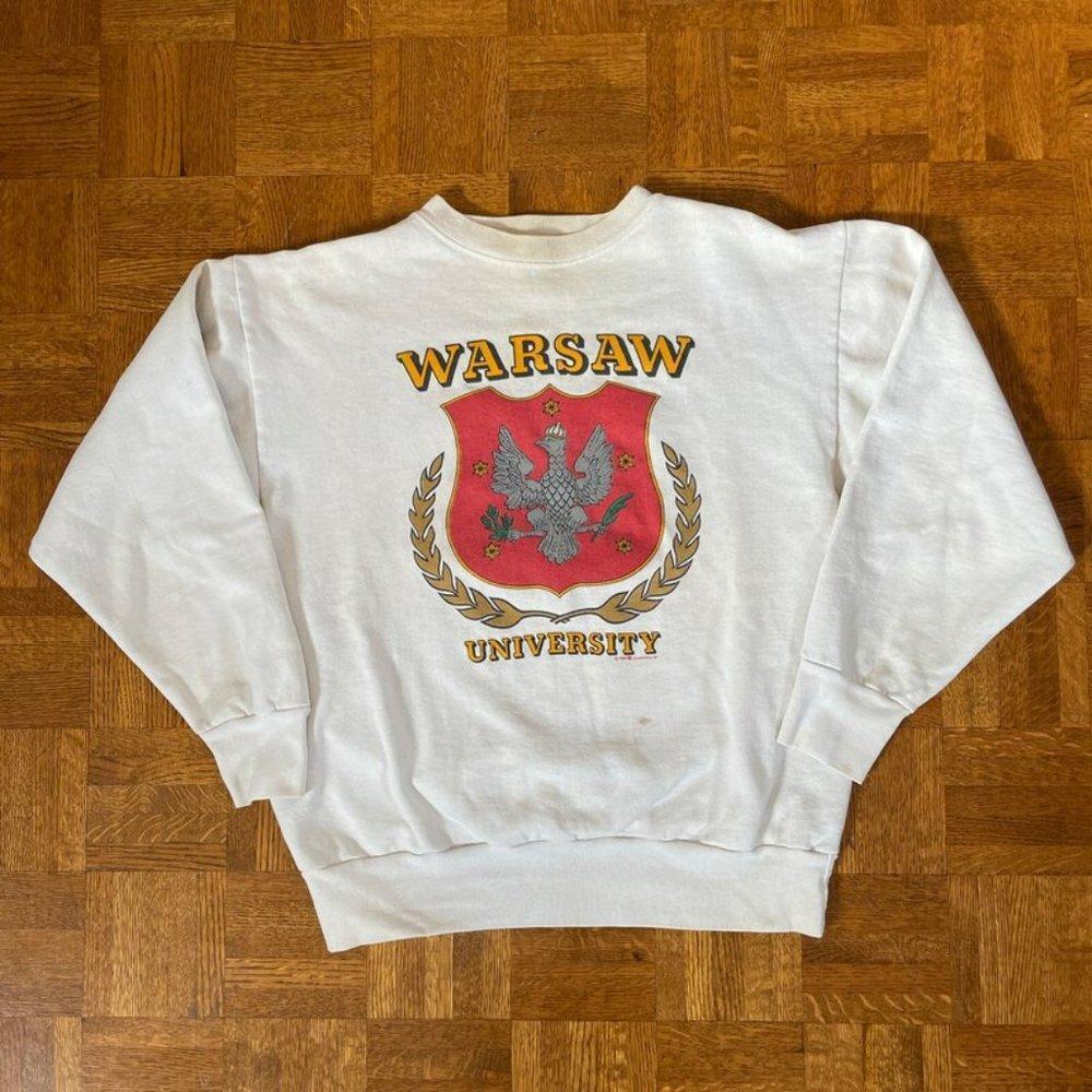 1989 Warsaw University Poland Eagle Sweater